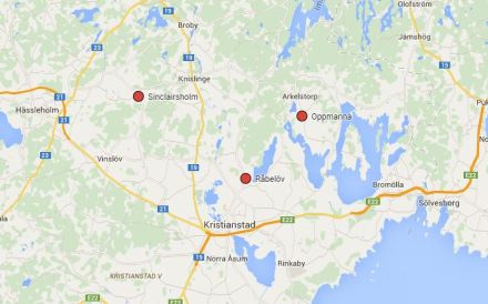 Karta - Sinclairsholm, Råbelöf och Oppmanna